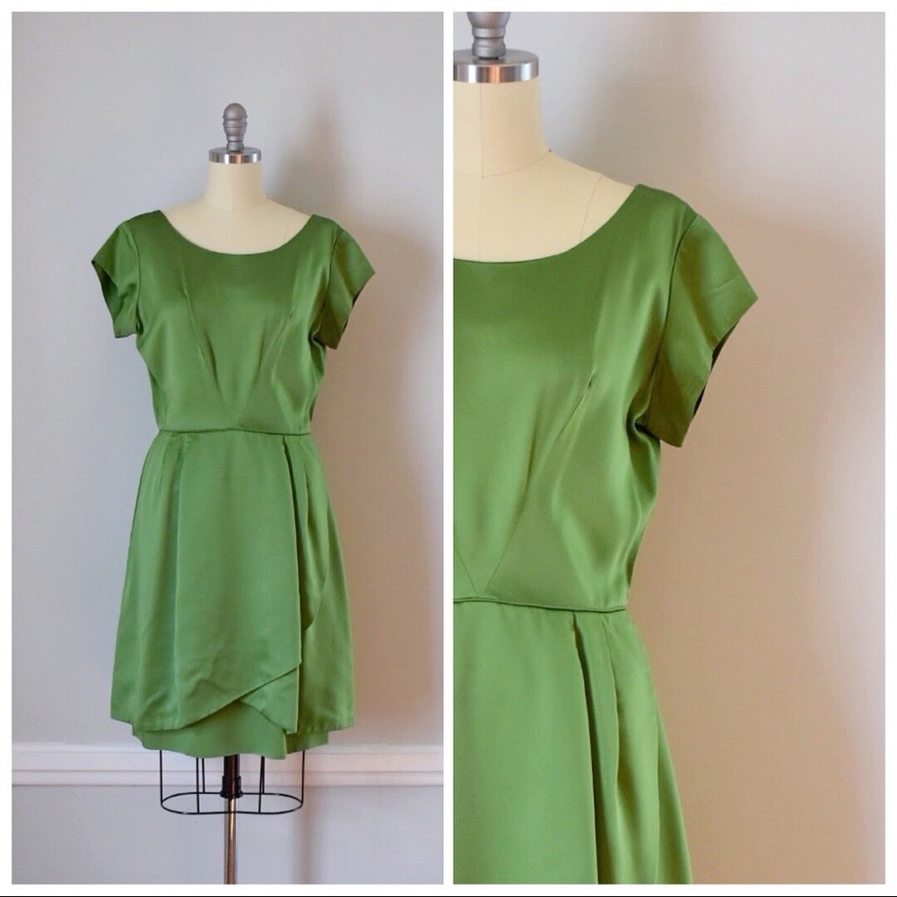 Vintage 50s Satin Dress